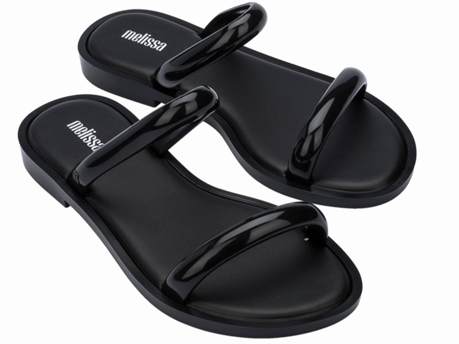 Chanclas De Baño Melissa Wave Mujer - Negras - Argentina ODF-560271